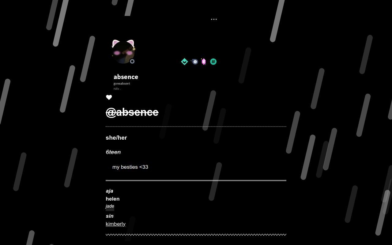 Carrd profile picture for @absences